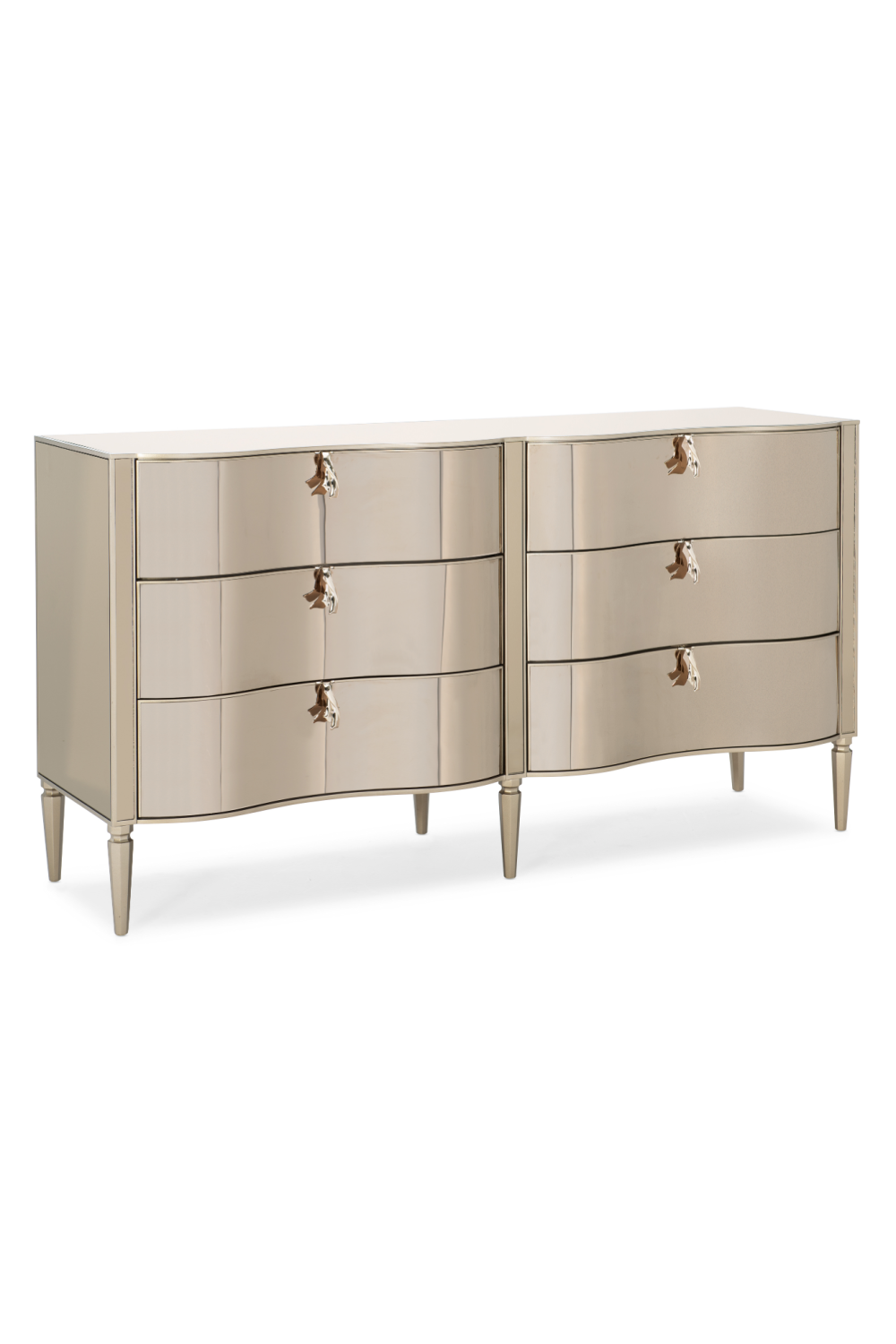 Gold 6-Drawer Dresser | Oroa.com