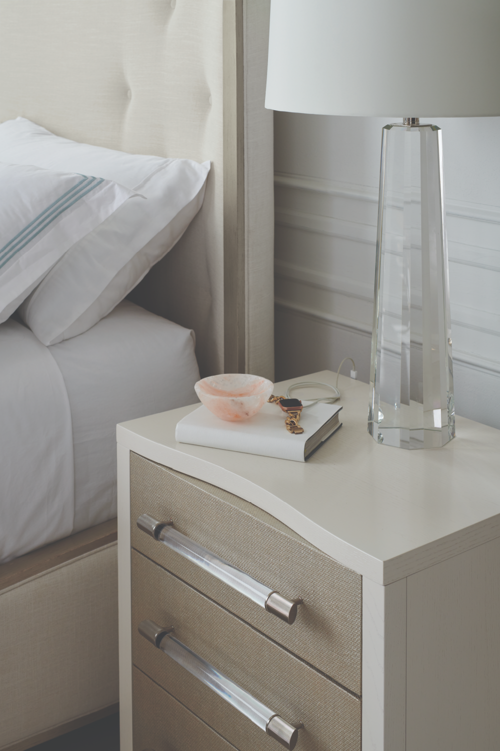 White Modern Nightstand | Oroa.com