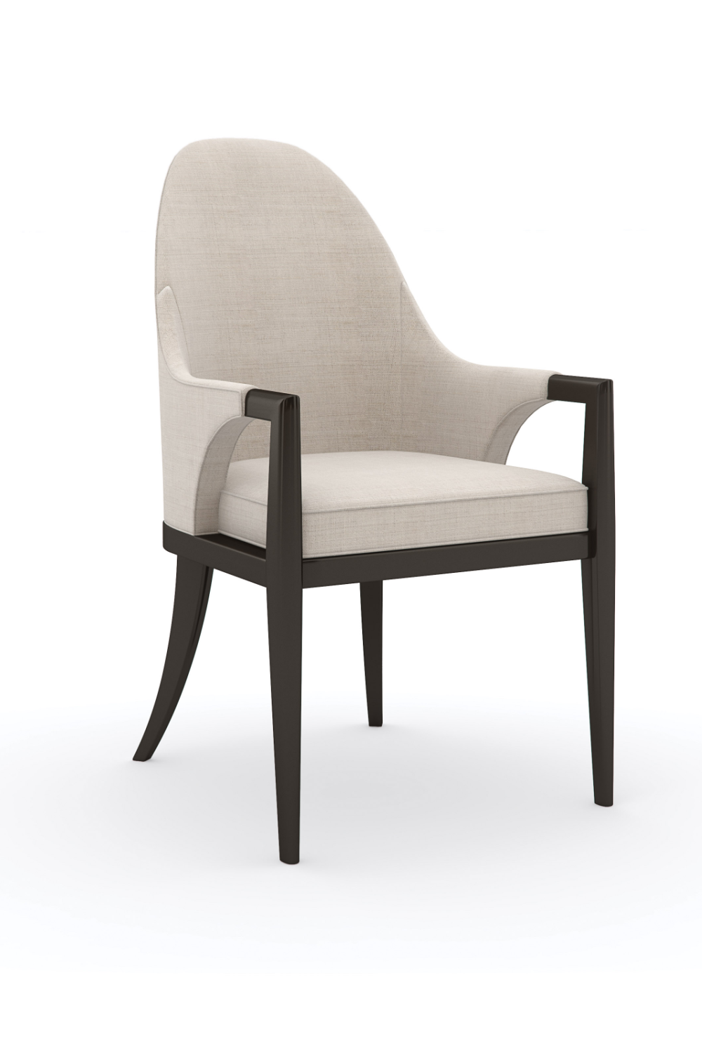 Beige Curved Armchair | Oroa.com
