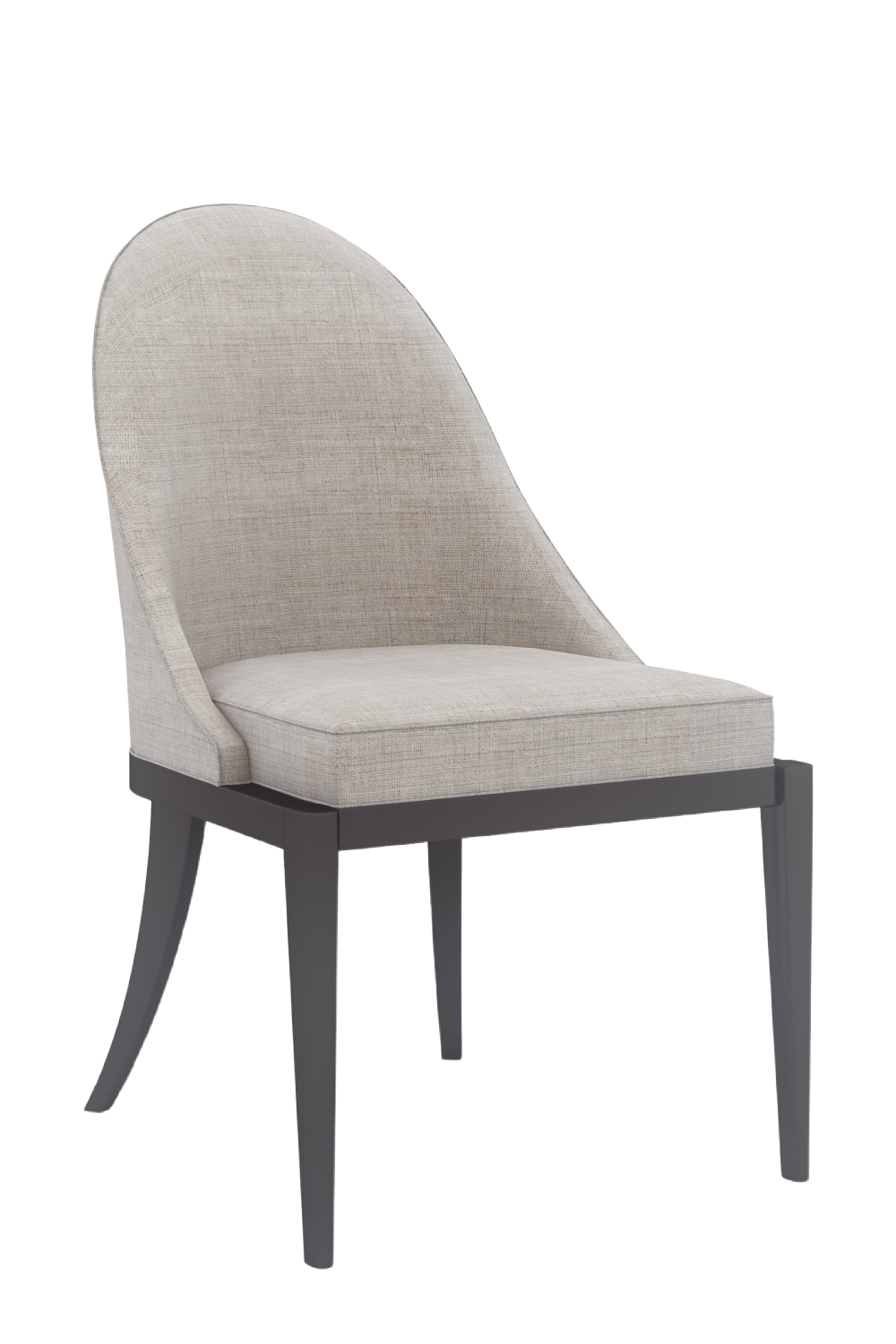 Beige Curved Side Chair | Oroa.com