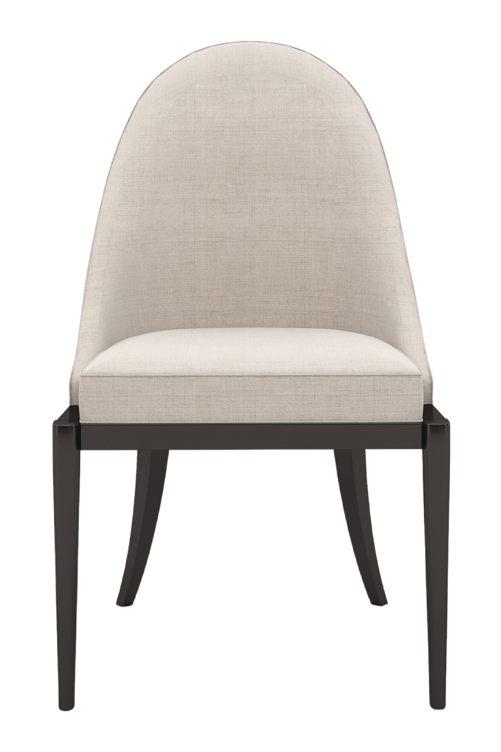 Beige Curved Side Chair | Oroa.com
