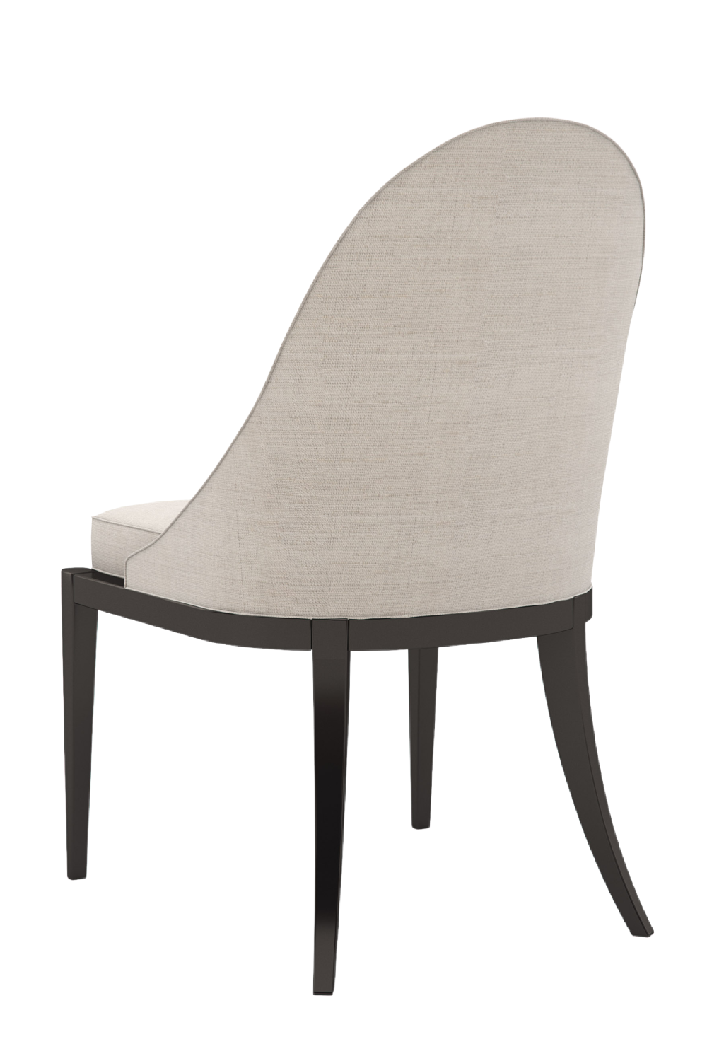 Beige Curved Side Chair | Oroa.com