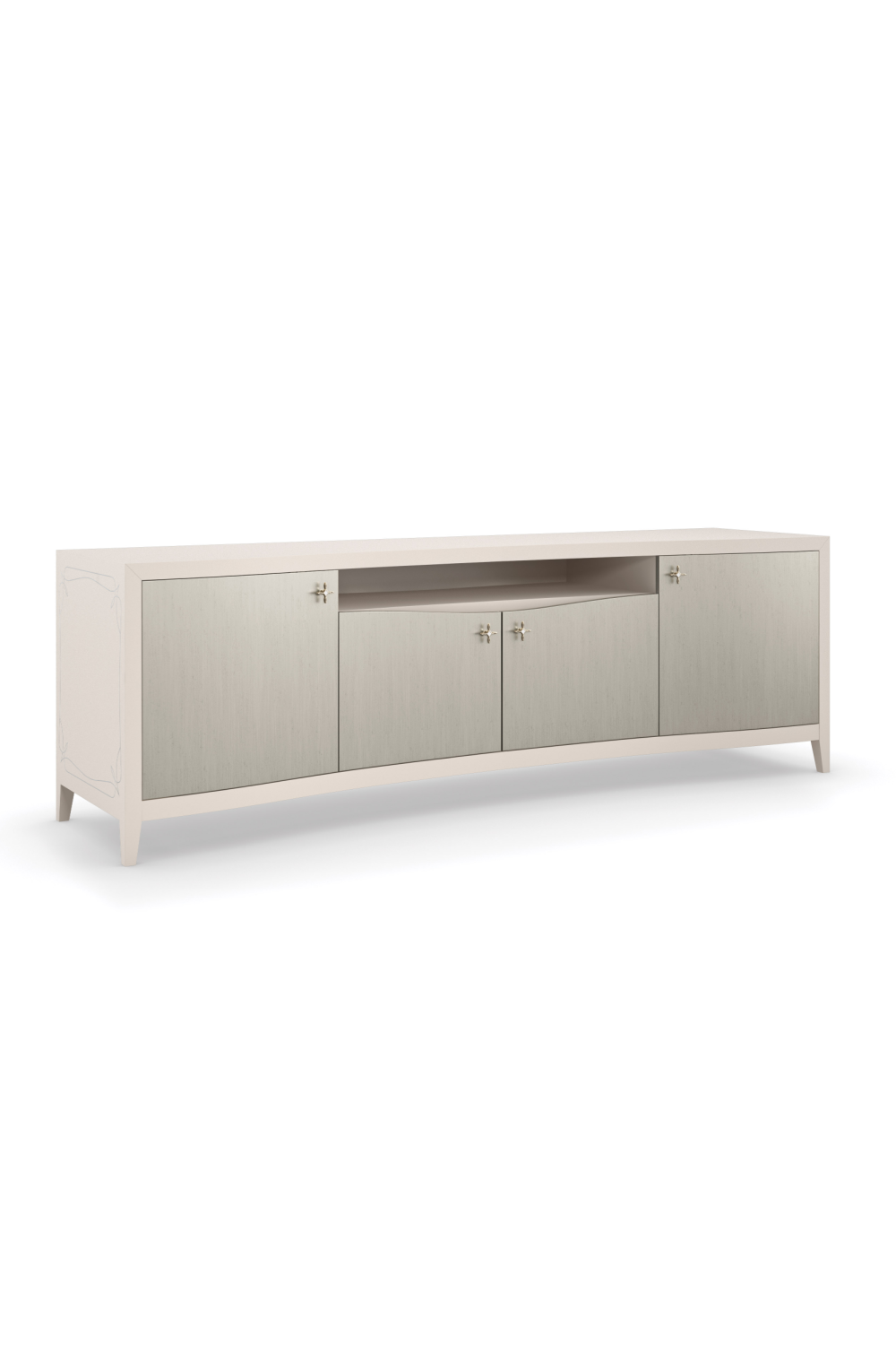 Silver Modern Media Cabinet | Oroa.com