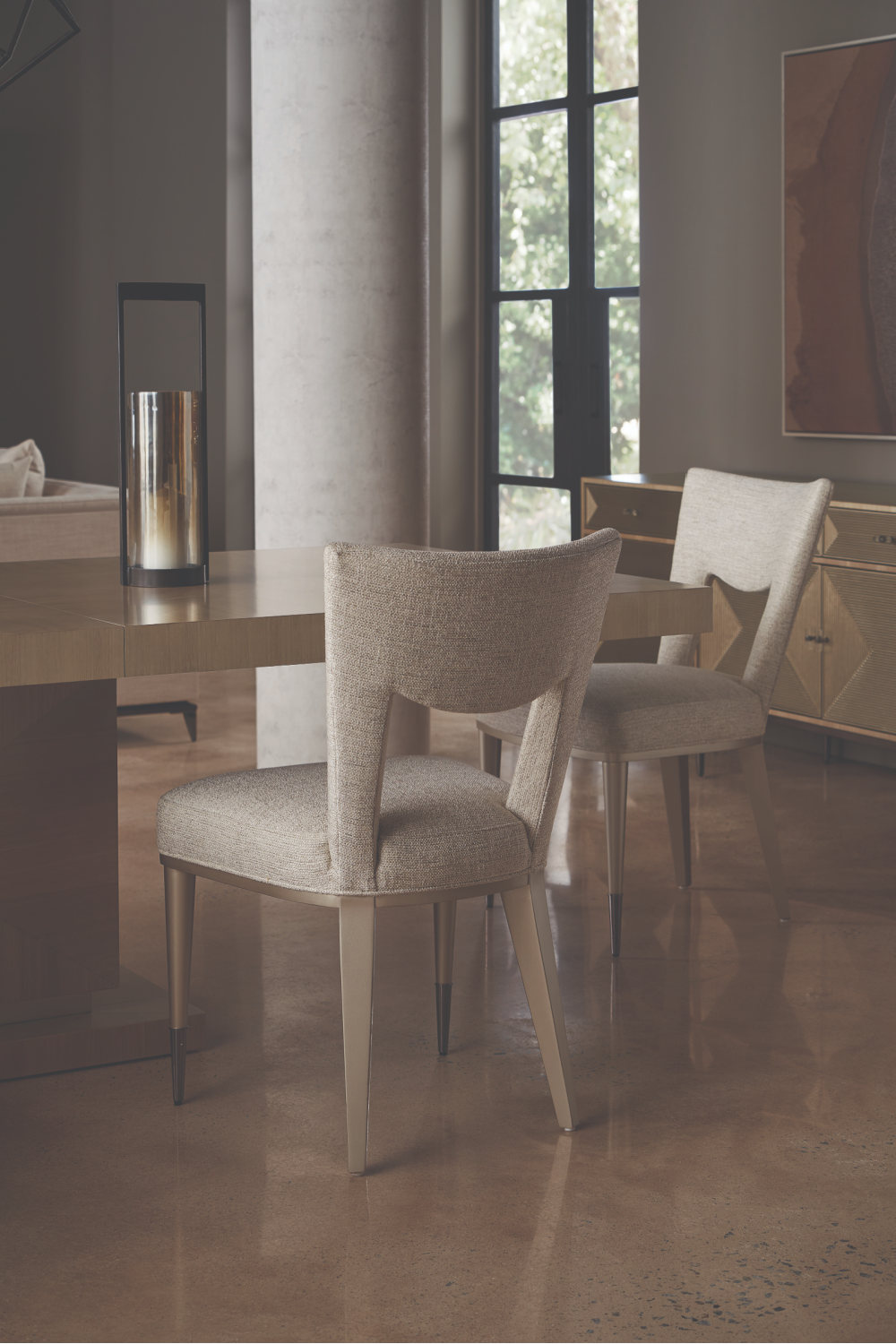 Geometrical Patterned Wooden Sideboard | Oroa.com