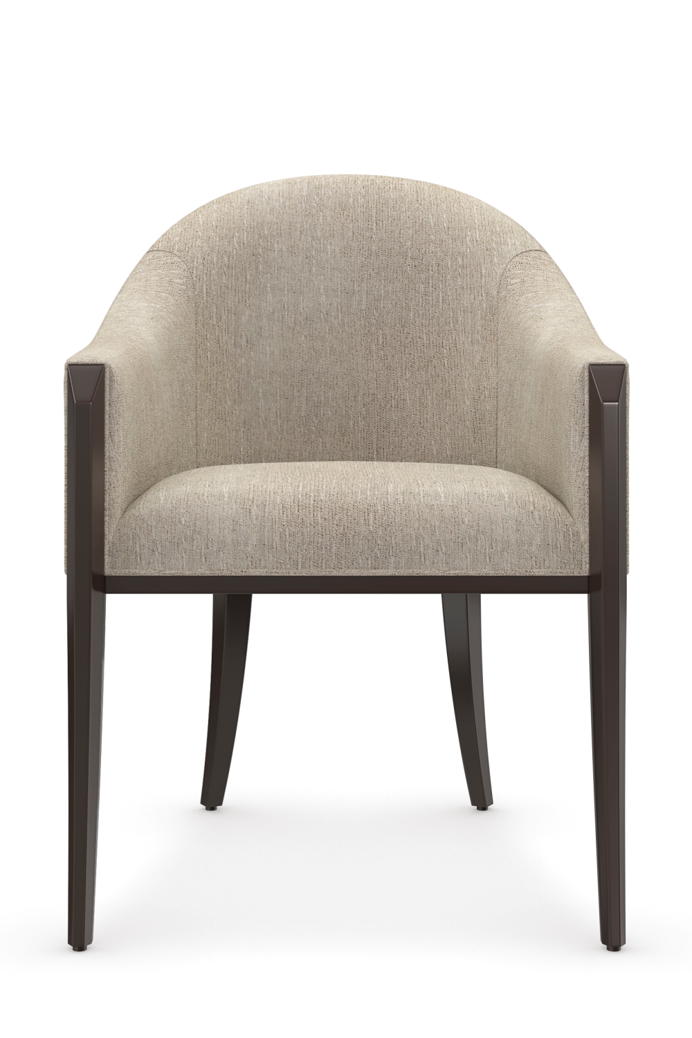 Gray Barrel-Back Dining Chair | Oroa.com