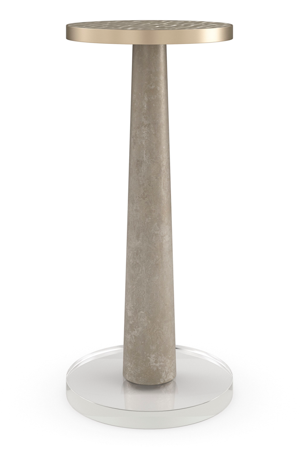 Wavy Glass Pedestal Side Table | Oroa.com