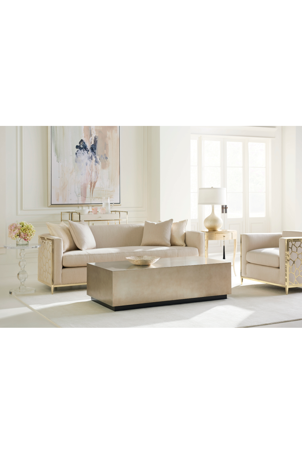 Rectangular Taupe Coffee Table | Oroa.com