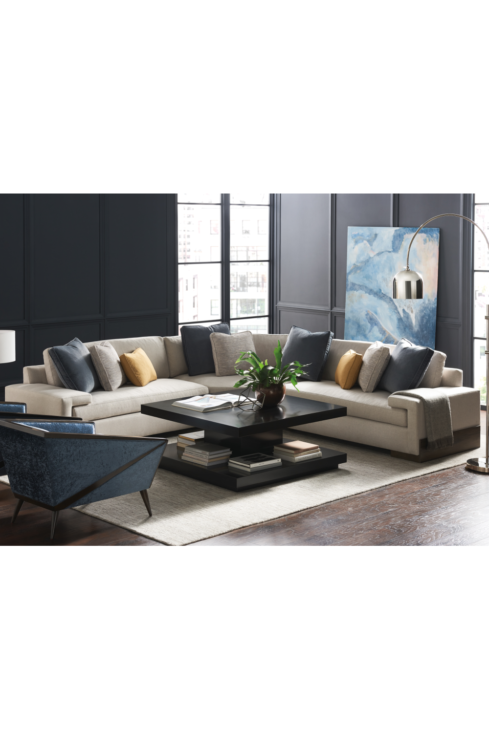 Neutral-Toned Sectional Sofa | Oroa.com