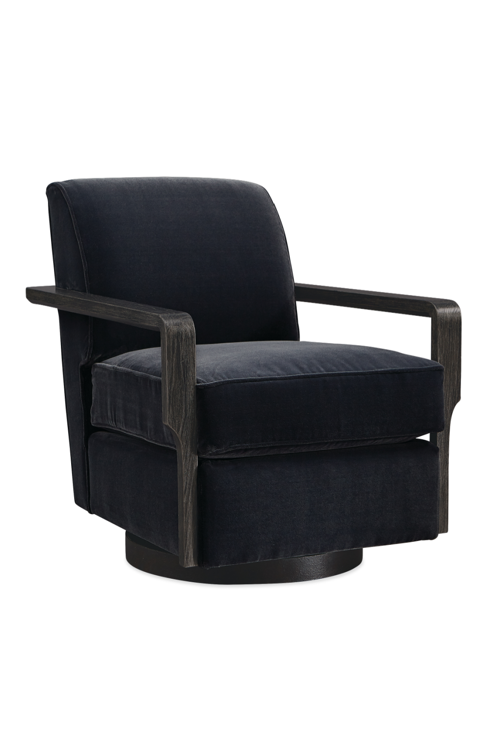 Black Art Deco Swivel Chair | Oroa.com