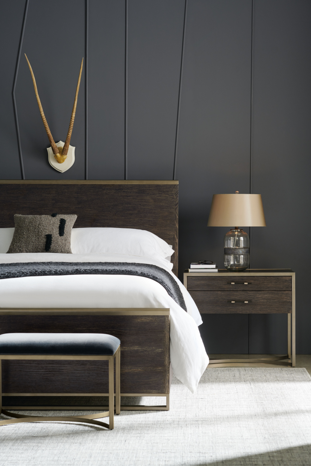 Cerused Oak Modern Nightstand L | Oroa.com