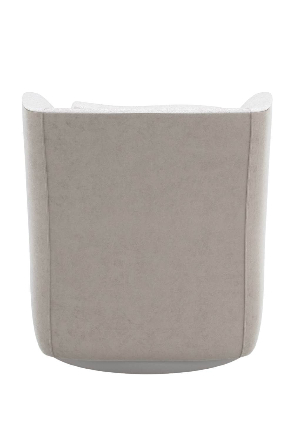 White Bouclé Swivel Chair | Oroa.com