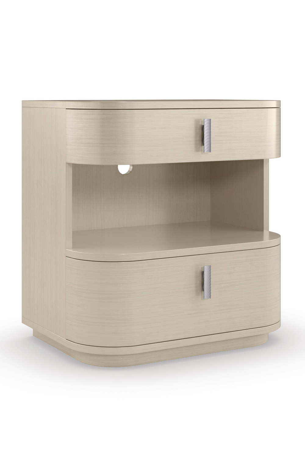 Cream Modern Open Nightstand | Oroa.com