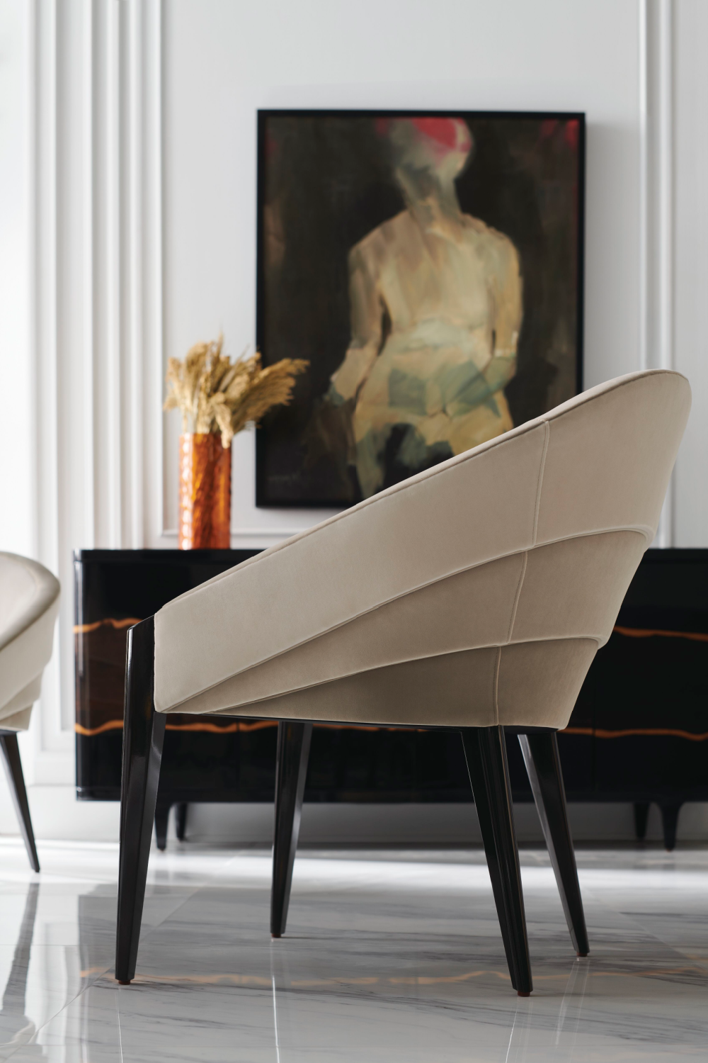 Velvet Modern Accent Chair | Oroa.com