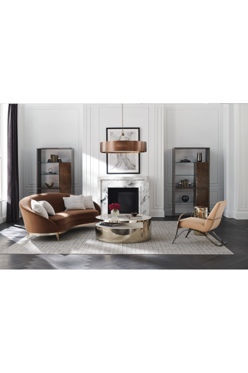 Gold Rotatable Coffee Table | Oroa.com