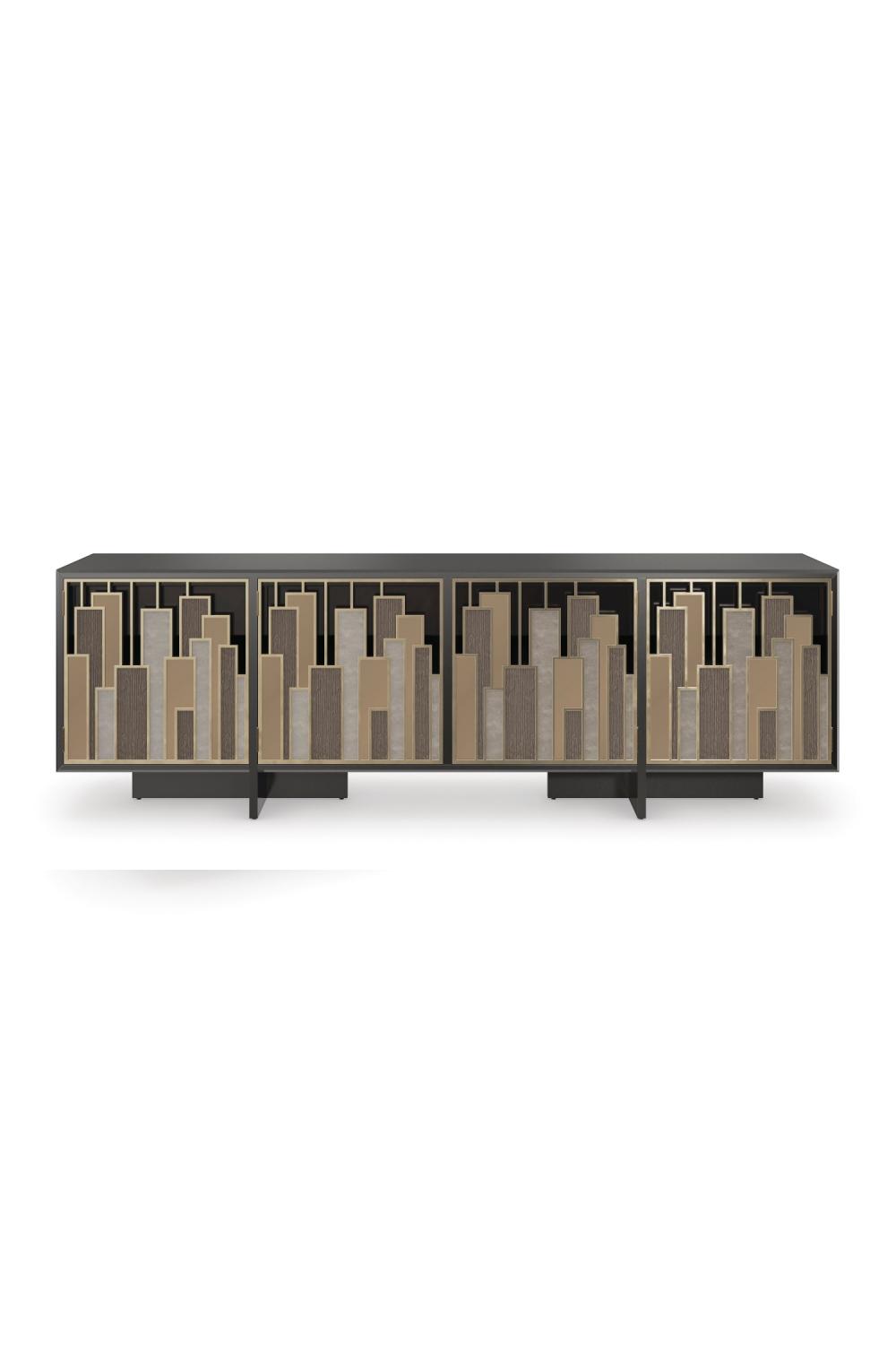 Geometric Patterned Media Cabinet | Oroa.com