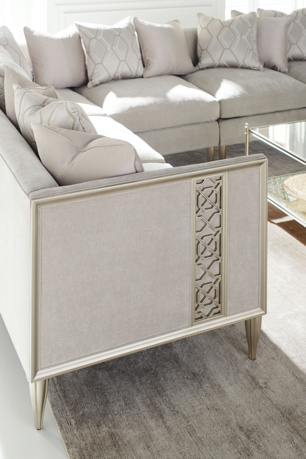 Taupe Modern Sectional Sofa | Oroa.com