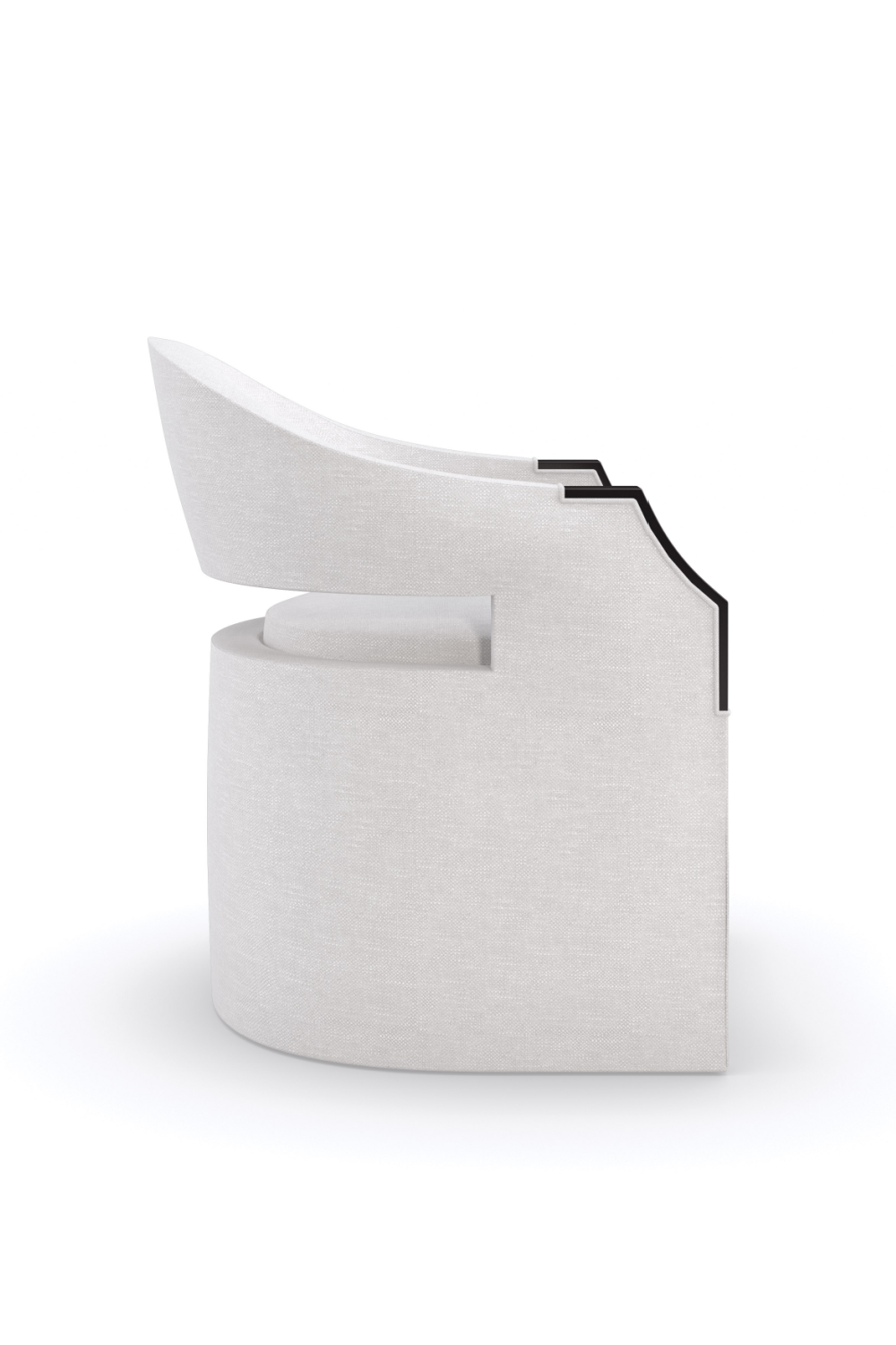 White Modern Accent Chair | Oroa.com