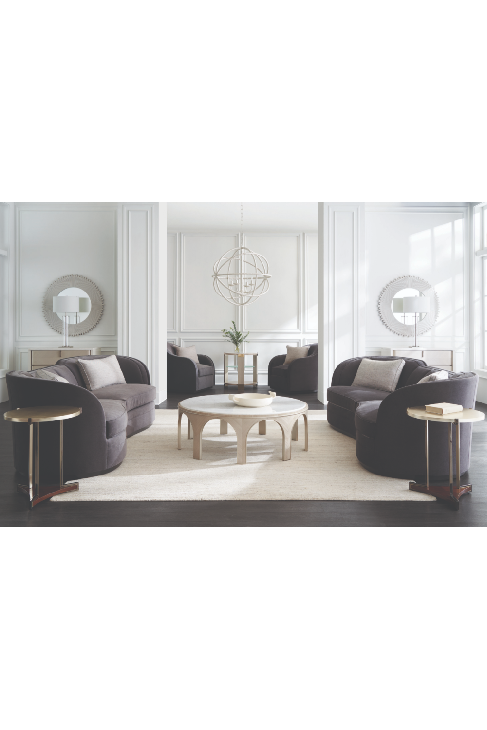 Black Organic-Shaped Sofa | Oroa.com