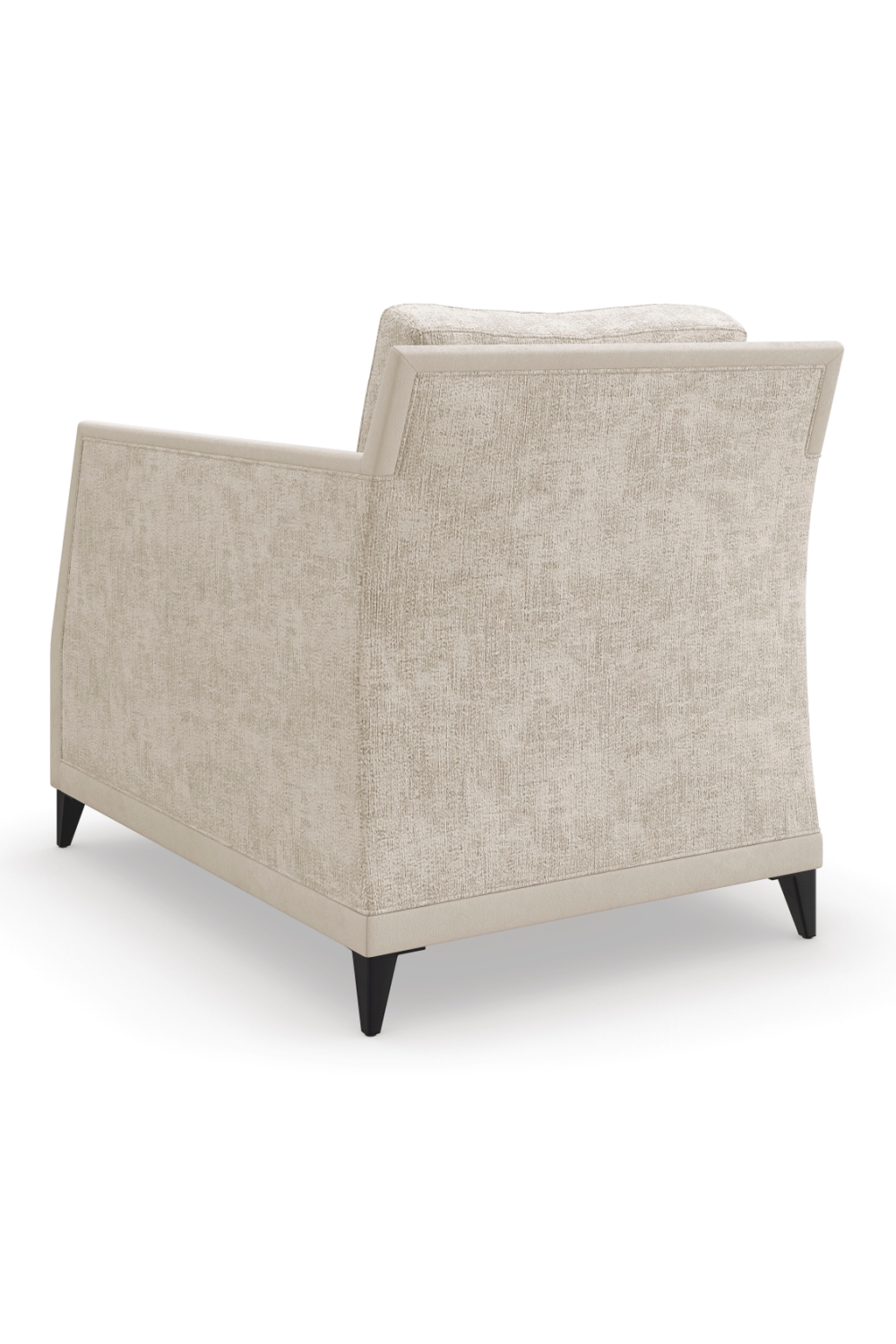 Beige Chenille Lounge Chair | Oroa.com