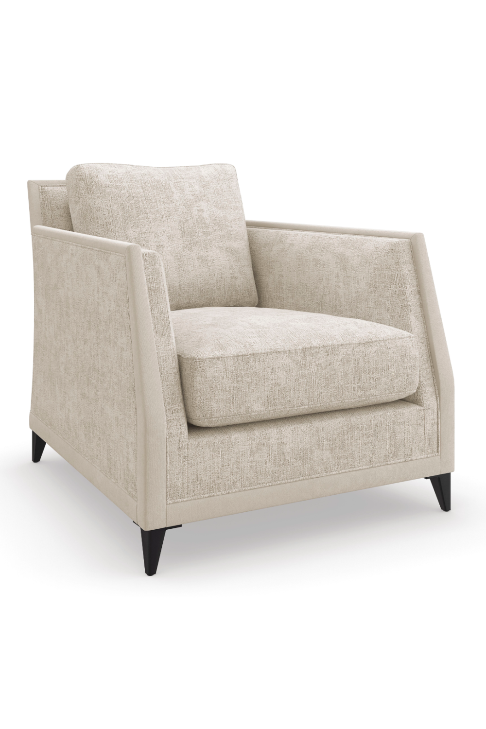 Beige Chenille Lounge Chair | Oroa.com