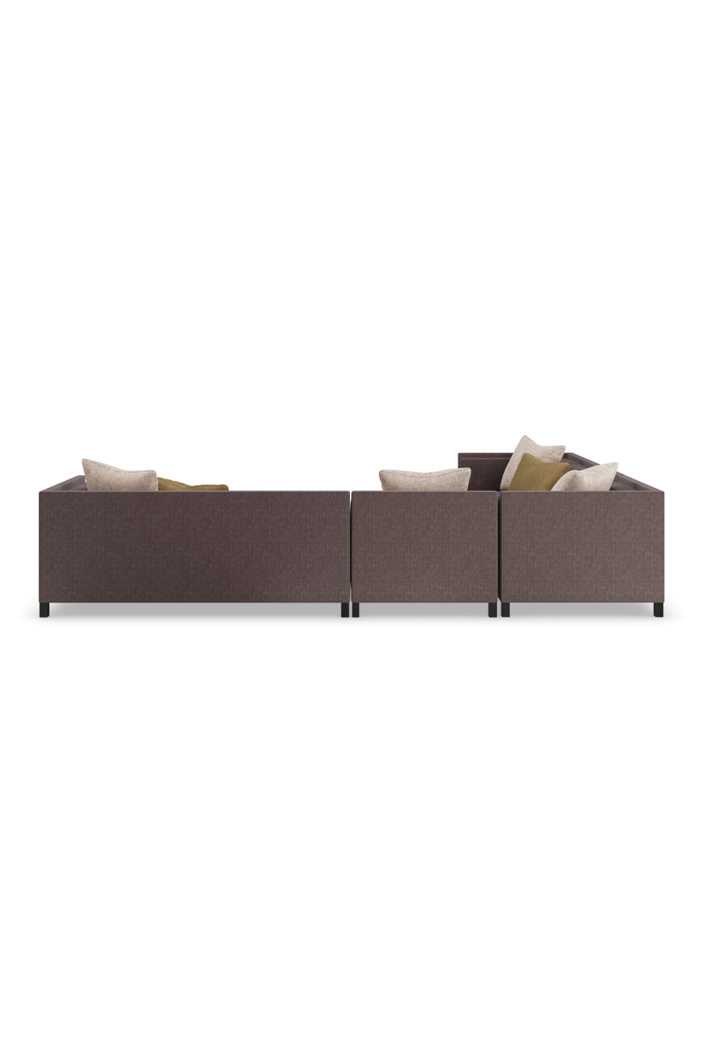 Brown Upholstered Sectional Chair | Oroa.com