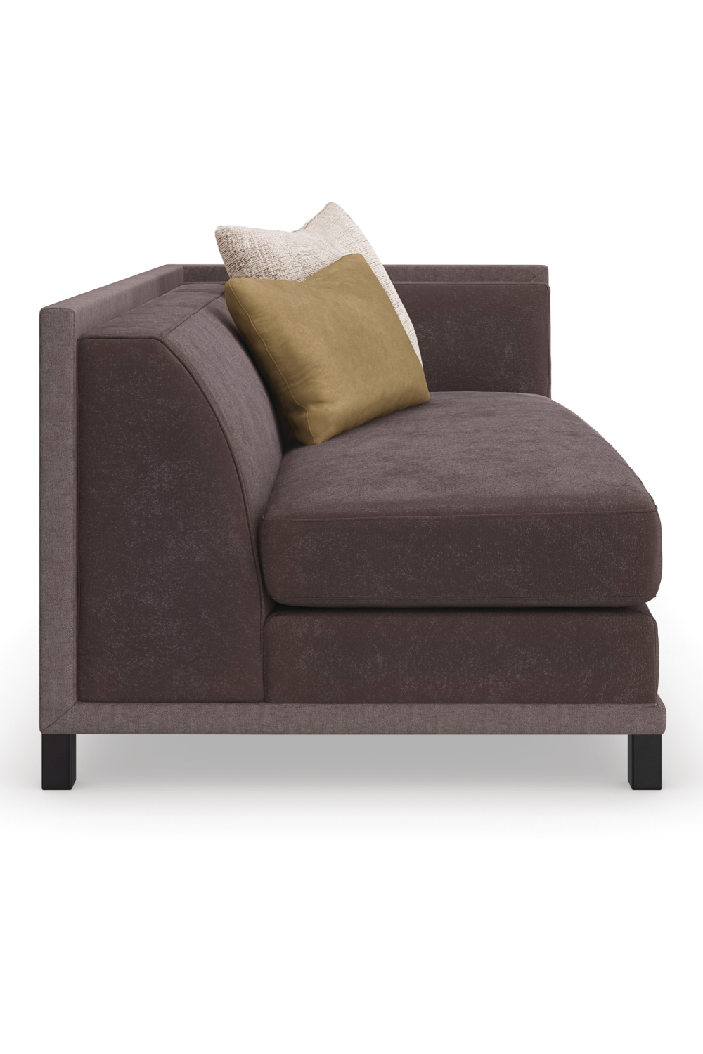 Brown Upholstered Sectional Chair | Oroa.com