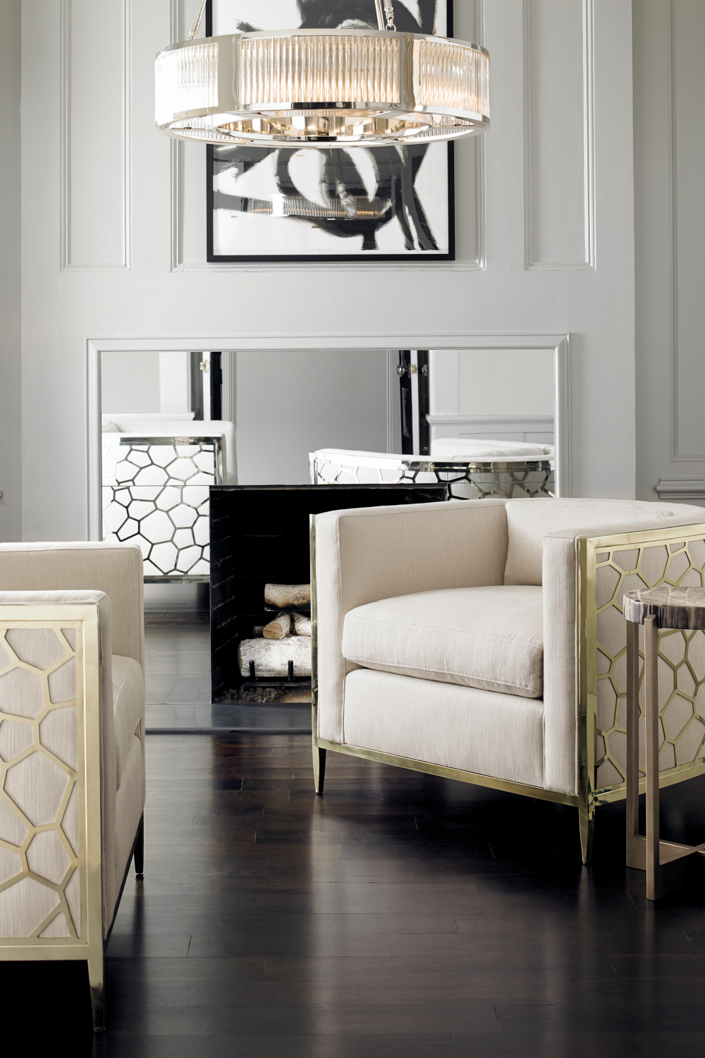 Off-White Linen Accent Chair | Oroa.com