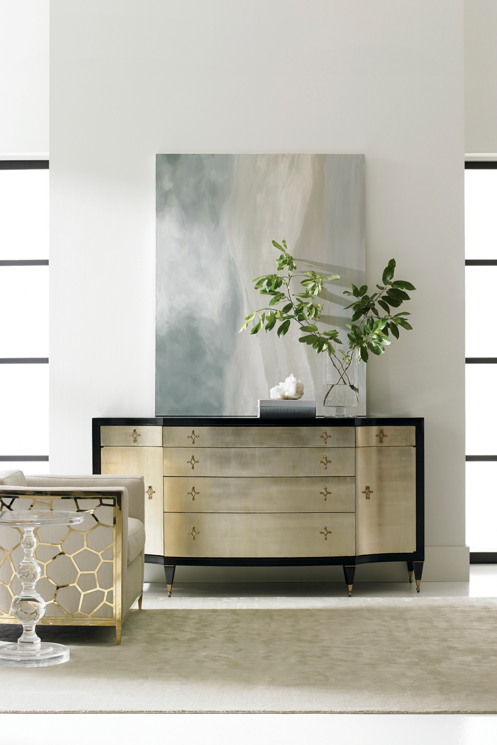 Off-White Linen Accent Chair | Oroa.com