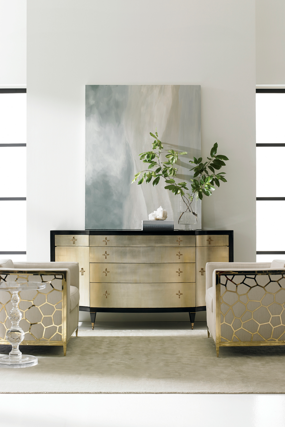 Off-White Linen Accent Chair | Oroa.com