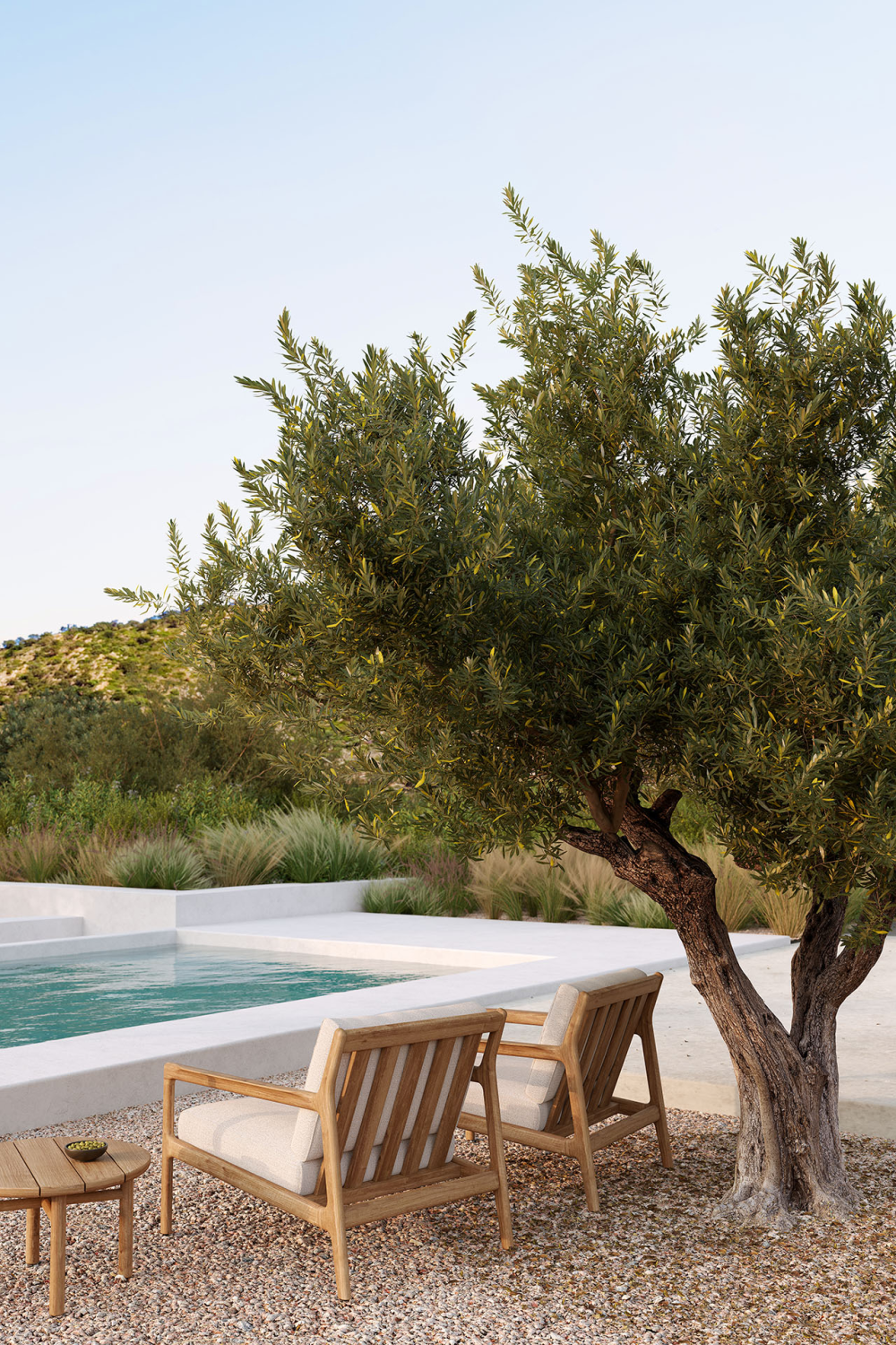 Teak Framed Outdoor Lounge Chair | Oroa.com