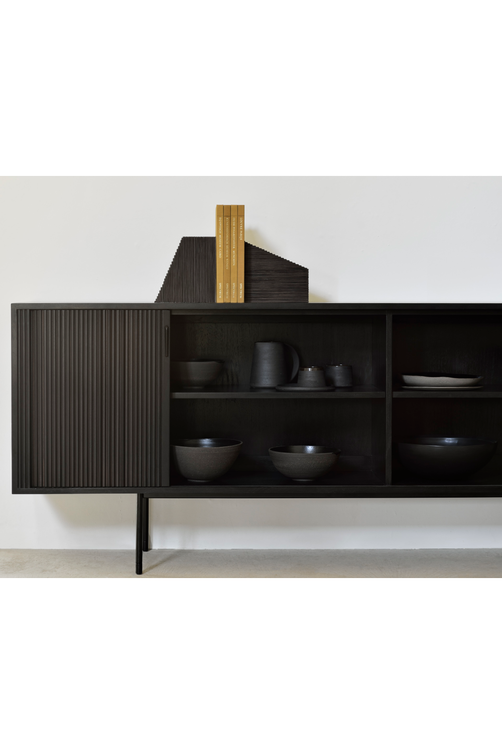 Varnished Teak Industrial Sideboard | Oroa.com