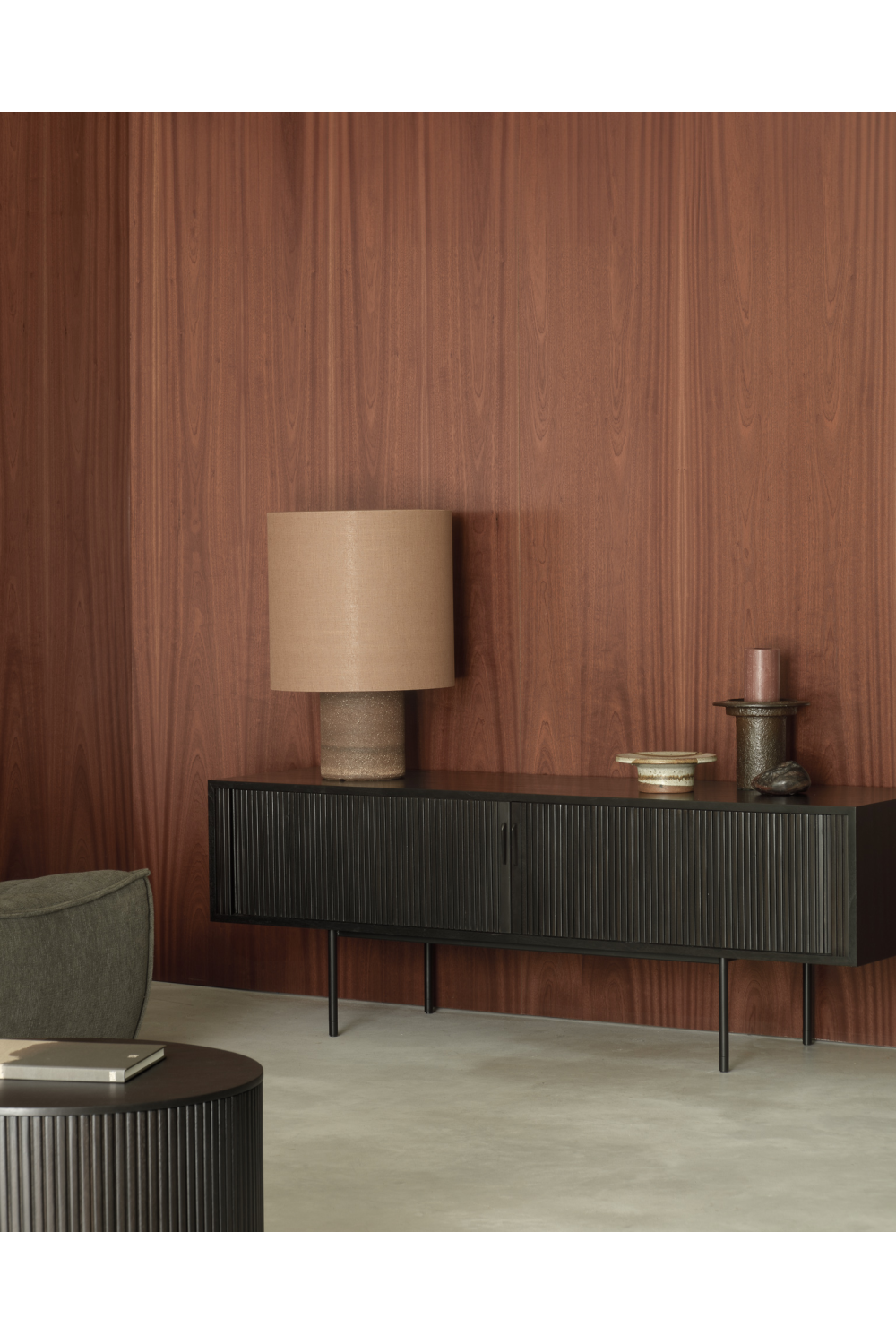 Black Teak TV Cupboard | Oroa.com