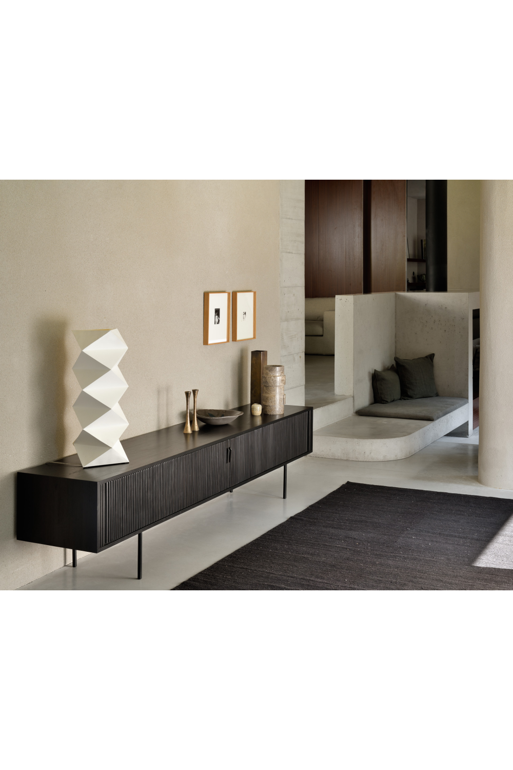 Black Teak TV Cupboard | Oroa.com