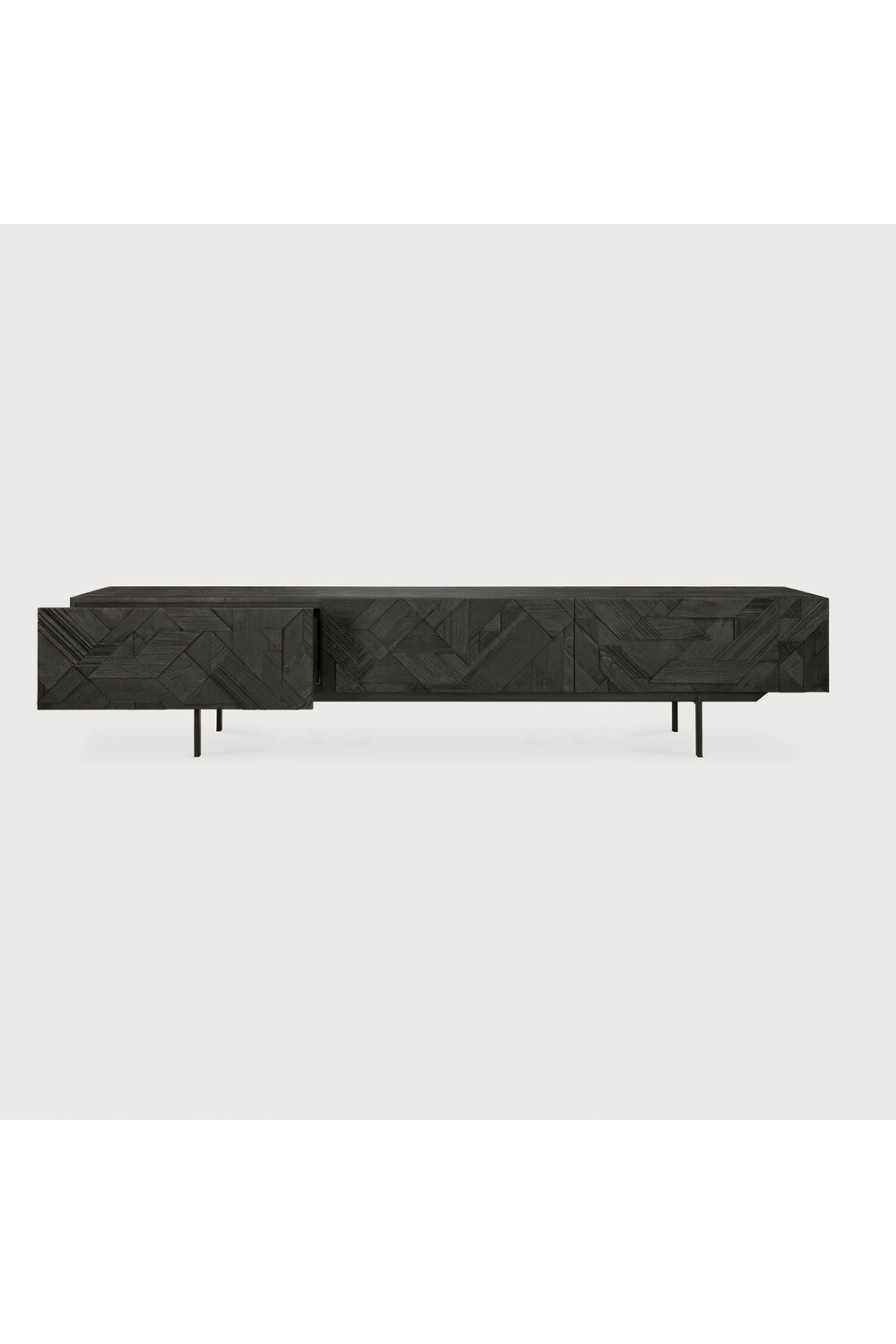 Black Teak Media Unit | Oroa.com