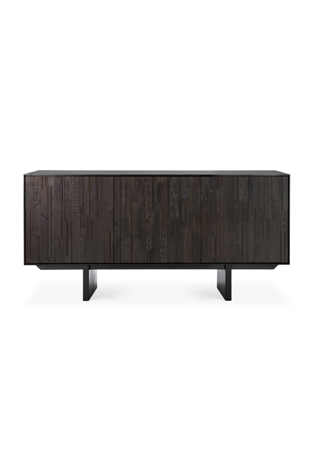 Black Teak Industrial Sideboard | Oroa.com