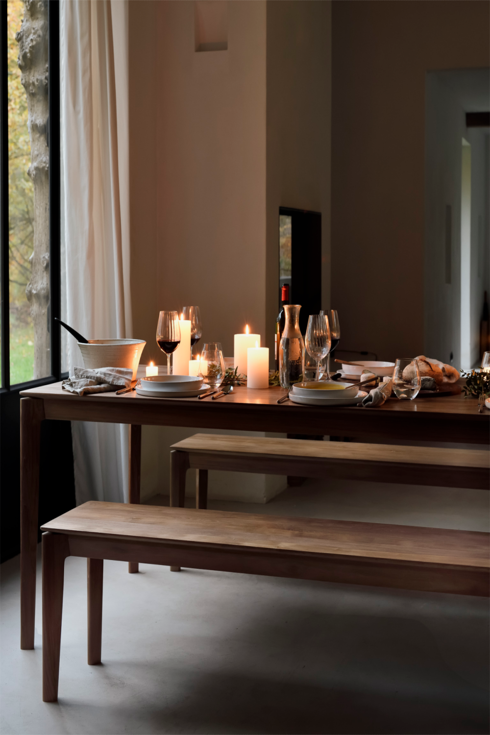 Natural Teak Bench | Oroa.com