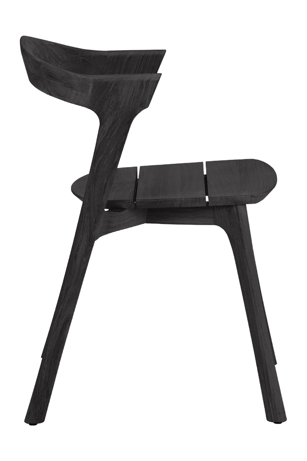 Black Teak Outdoor Dining Chair | Oroa.com