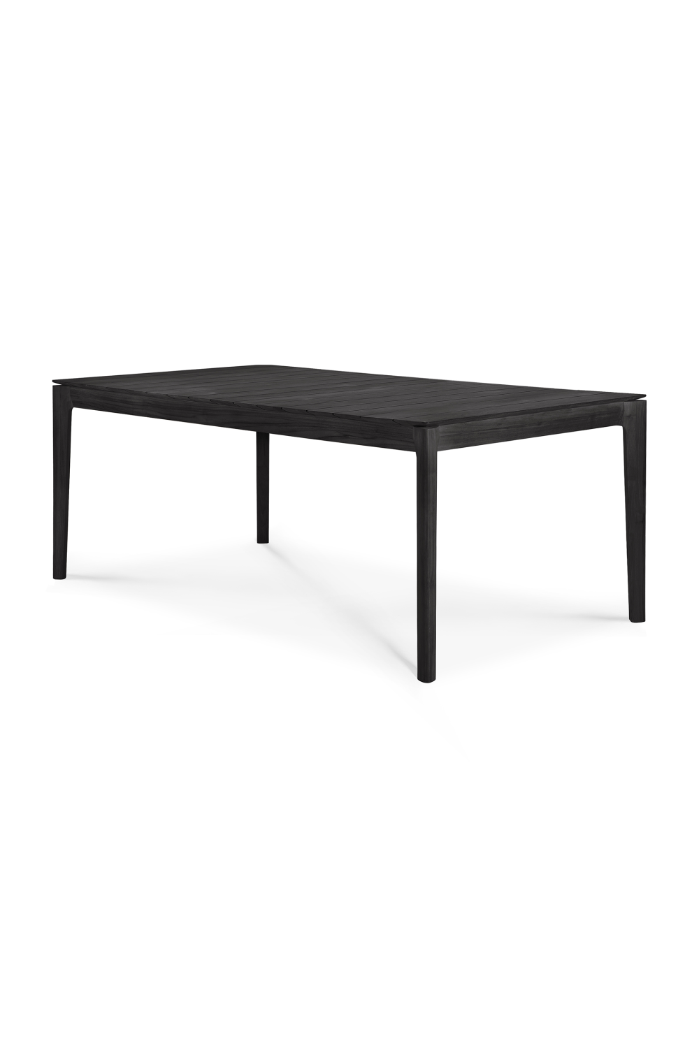 Black Teak Outdoor Dining Table | Oroa.com