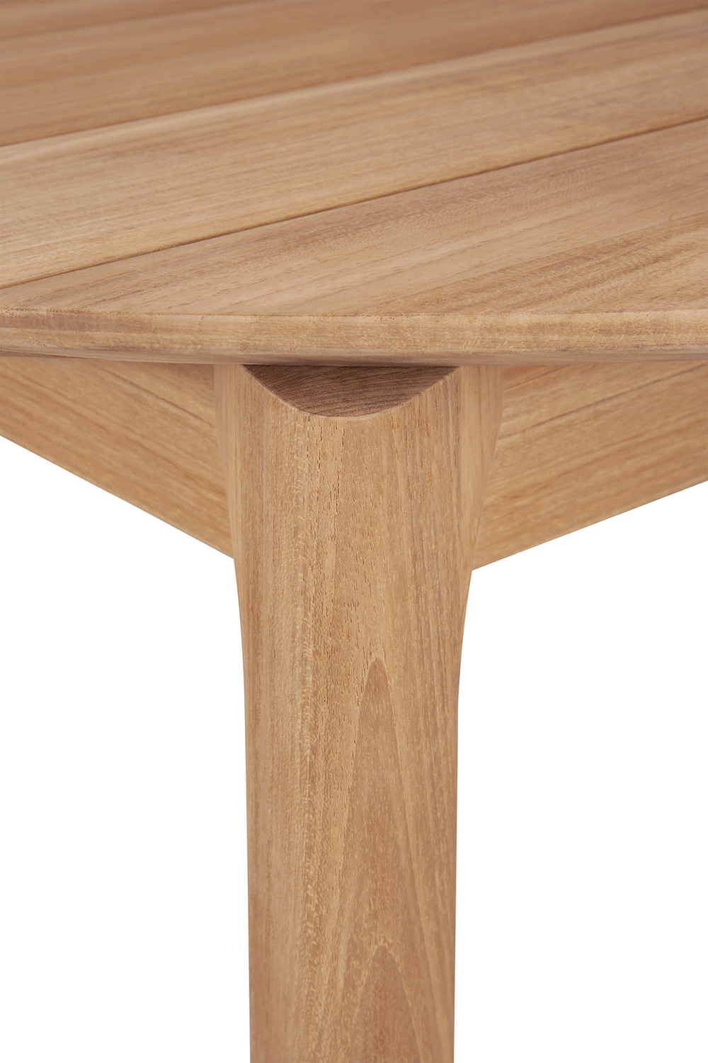 Round Teak Outdoor Dining Table | Oroa.com