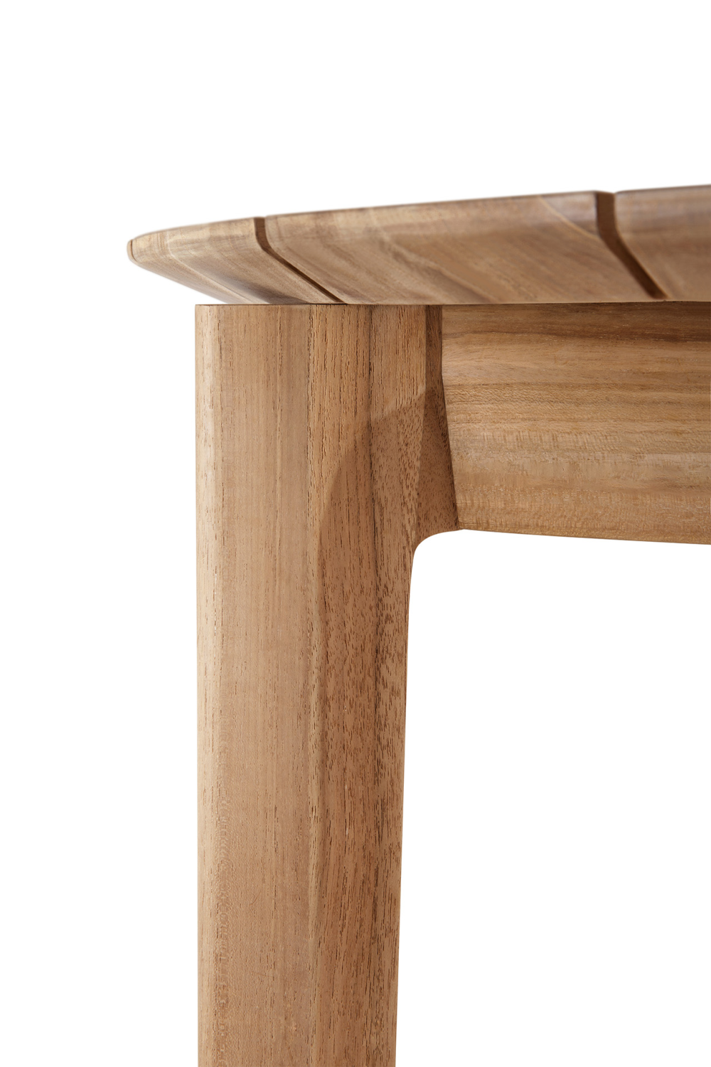 Round Teak Outdoor Dining Table | Oroa.com
