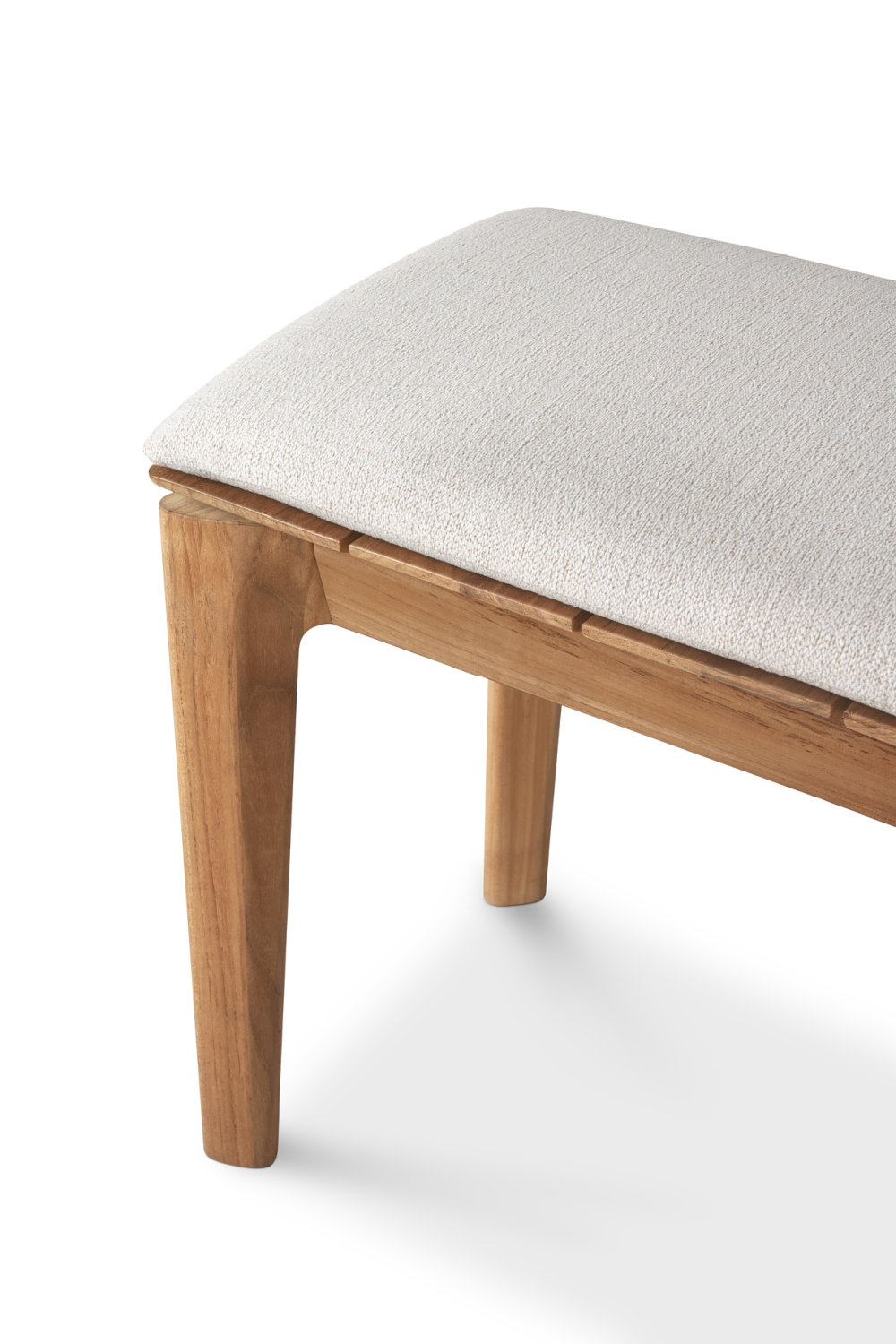 2-Seater Teak Cushioned Outdoor Bench | Oroa.com