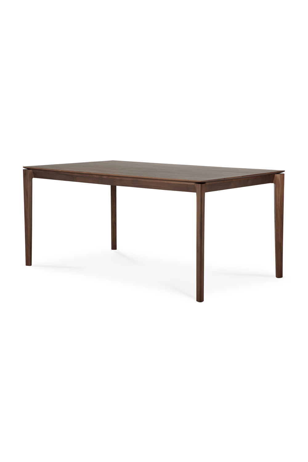 Teak Brown Minimalist Dining Table | Oroa.com