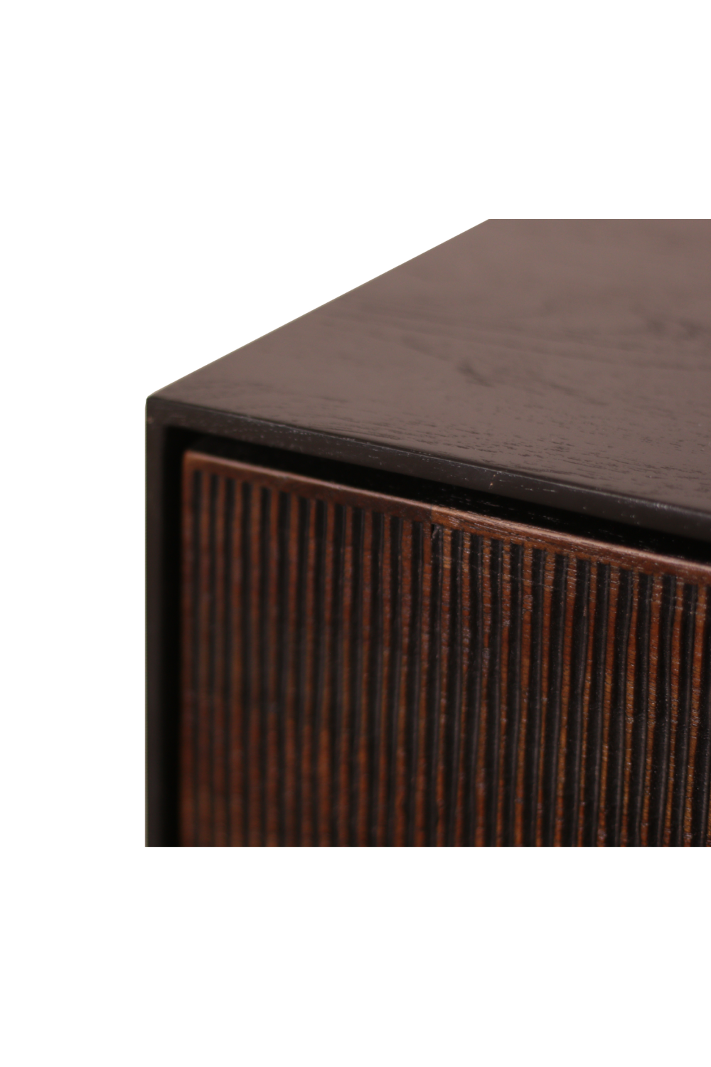 Varnished Teak Black Sideboard | Oroa.com