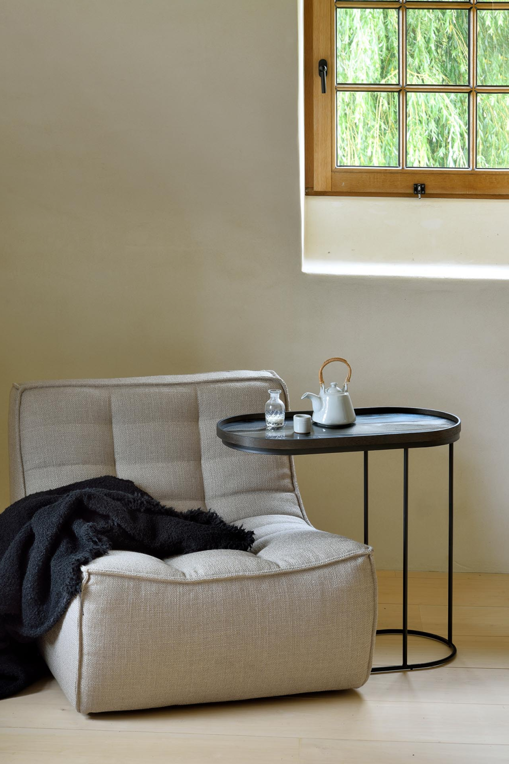 Oblong Hand-Painted Glass Tray | Oroa.com