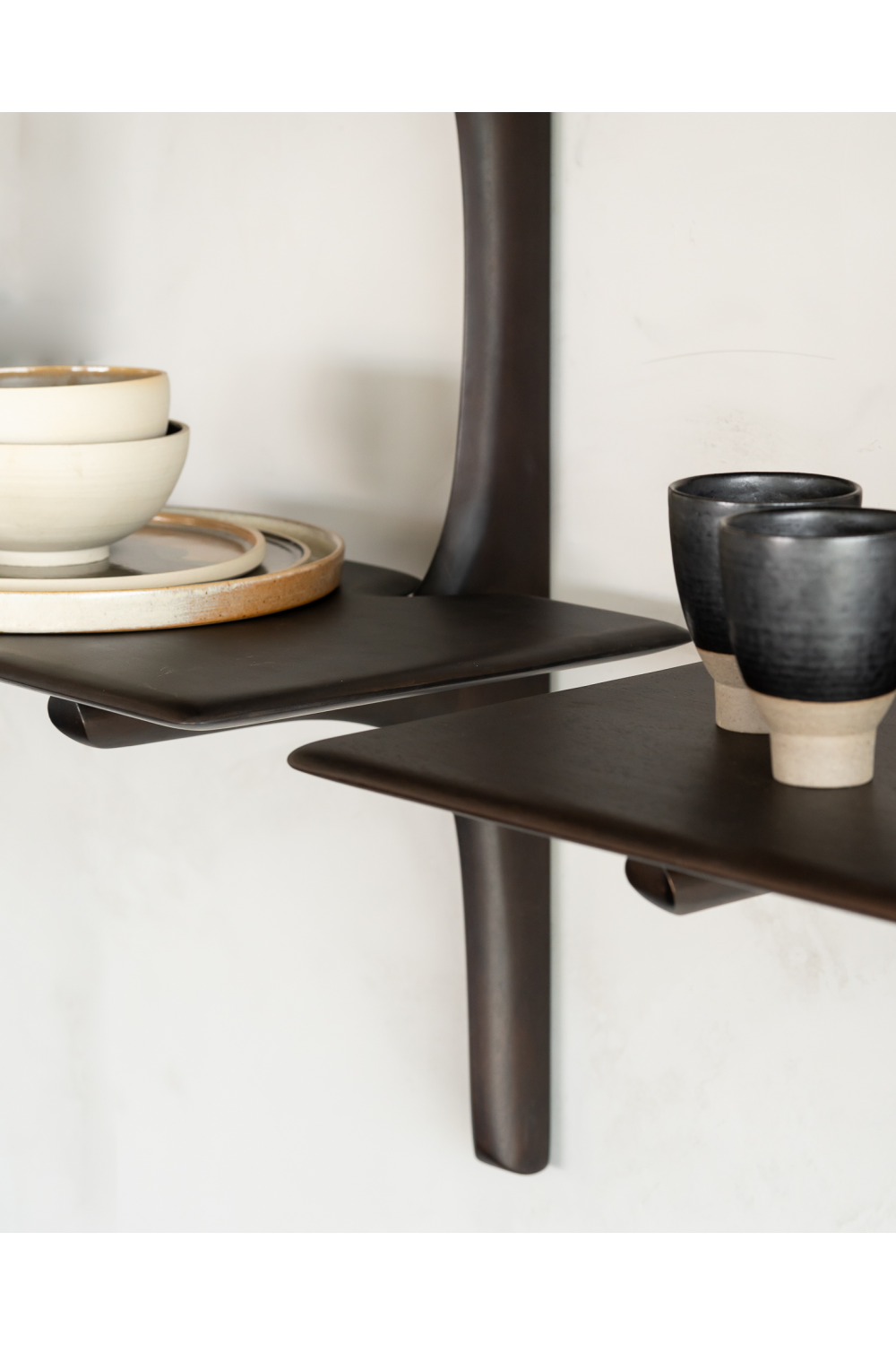 Brown Mahogany Wall Shelf | Oroa.com
