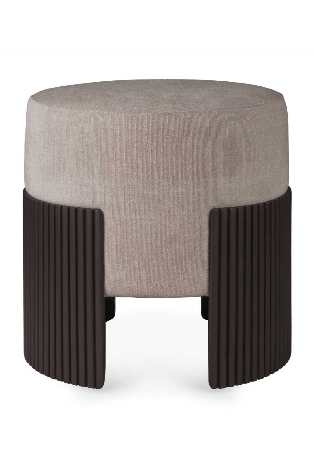 Cushioned Mahogany Pouf | Oroa.com