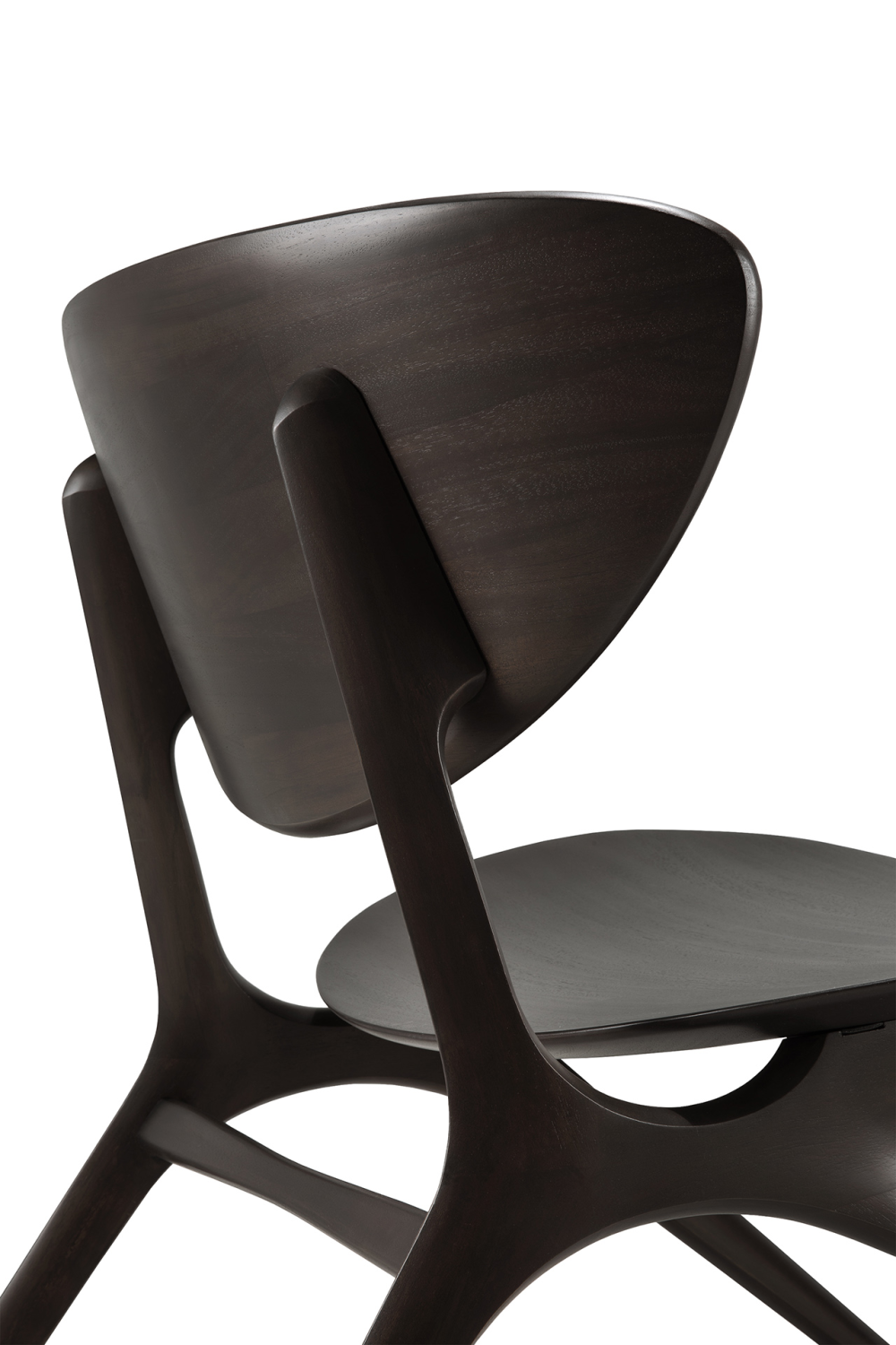 Mahogany Curved Lounge Chair | Oroa.com