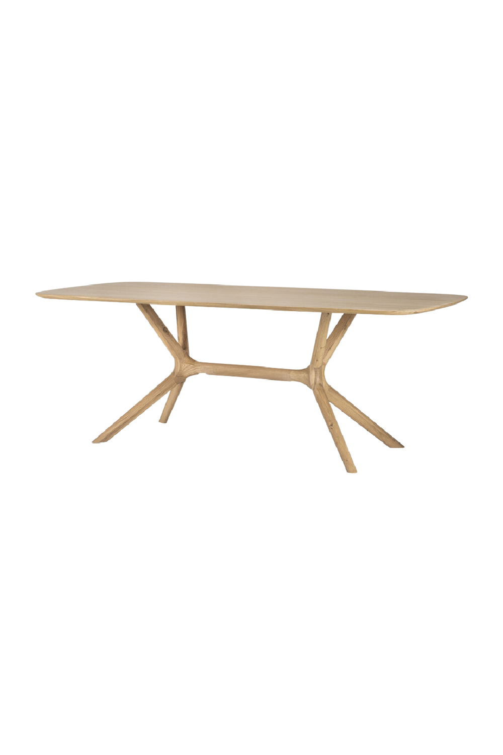 Cross Leg Oak Dining Table | Oroa.com