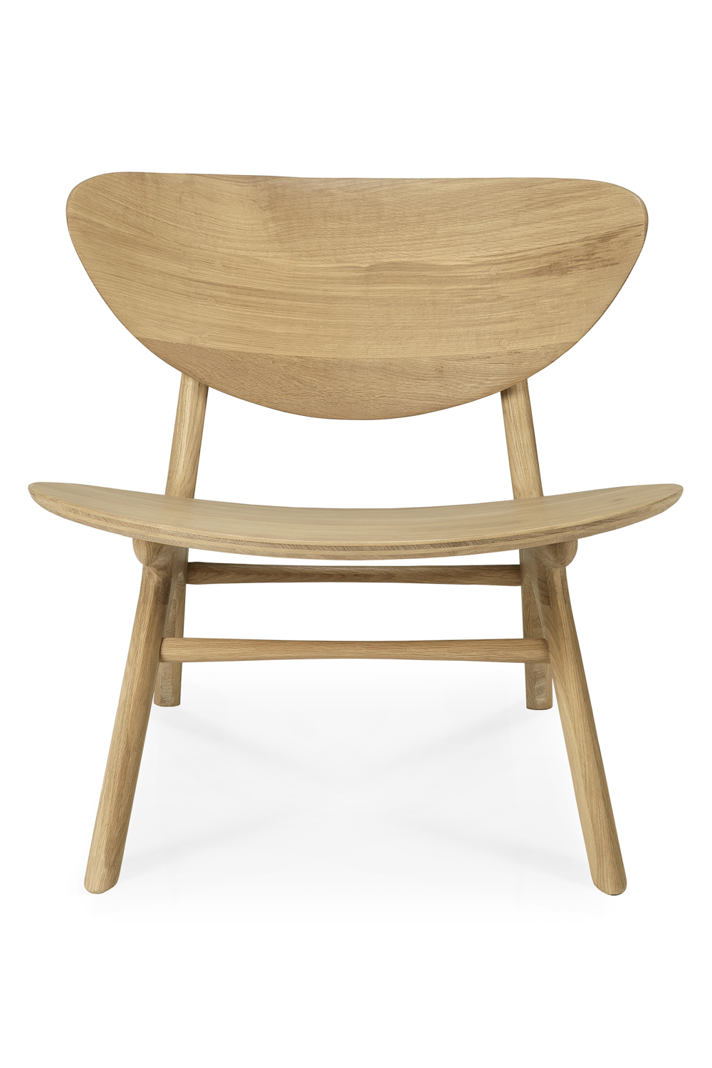 Oak Curved Lounge Chair | Oroa.com