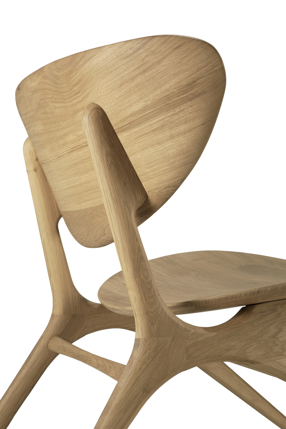 Oak Curved Lounge Chair | Oroa.com